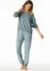 Schiesser Damen Schlafanzug lang 40  schwarz Stück Produktbild-Vorschau 7