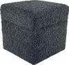 Bouclé-Hocker ROLF 40x40 cm mit Stauraum – aufklappbarer Produktbild-Vorschau 1