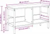 vidaXL Knihovna Sonoma dub 82 x 32 x 47 cm Materiál na bázi Náhled obrázku produktu 8