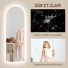 HOMCOM Grand miroir mural 120 x 40 cm avec éclairage LED Voir les images du produit 7