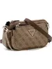 Dámská kabelka přes rameno GUESS Noelle Latte Logo-Brown Náhled obrázku produktu 9