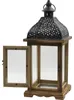 Laterne Lafiora Holz 16 x 16 x 38 cm braun Produktbild-Vorschau 1