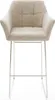 DELIFE Barstuhl Yulo-Flex Webstoff Soft Beige Kufengestell Produktbild-Vorschau 2
