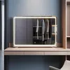 SONNI 100 x 70 x 3,5 cm blanc miroir de dressing carré avec Voir les images du produit 1
