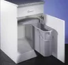 A built-in trash can system inside a kitchen cabinet. Produktbild-Vorschau