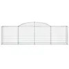 Gabionen mit Hochbogen 15 Stk. 300x50x80/100cm Verzinktes Produktbild-Vorschau 4