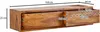 WOHNLING Lowboard Hängend Sheesham Massivholz 108x25x34 cm Produktbild-Vorschau 4