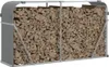 vidaXL Riparo per legna da ardere grigio chiaro 180x45x100 Anteprima dell’immagine prodotto 3