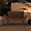 COSTWAY Gartenbank Polyrattan Liegefunktion, Gartensofa mit Produktbild-Vorschau 9