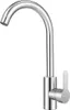 A close-up studio shot of a chrome kitchen faucet against a white background. Anteprima dell’immagine prodotto