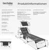 tectake® Hliníkové lehátko Lorella s polstrováním, skládací Náhled obrázku produktu 20