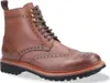 A single brown leather boot is shown against a white background. Anteprima dell’immagine prodotto