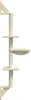 Best Möbel Kratzbaum mit Kratzsäule Wandmontage Creme 142,5 Produktbild-Vorschau 5