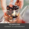 Creano Teekanne aus Glas 1,2l - Glasteekanne mit Glas-Sieb Produktbild-Vorschau 5