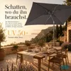 Sonnenschirm mit Kurbel inklusive Kühltasche & Tragetasche Produktbild-Vorschau 2