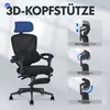 FLEXISPOT Ergonomischer Bürostuhl mit 3D-Kopfstütze, Produktbild-Vorschau 3