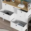 Komoda Vicco Belaro Biały 98 x 85 cm z 7 szufladami, Model Podgląd zdjęcia produktu 4