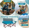 Chaise de camping COSTWAY pour 2 personnes, chaise pliante Voir les images du produit 9
