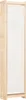 A tall, narrow room divider made of light-colored wood with a white fabric panel. Anteprima dell’immagine prodotto