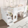 Flieks Etagenbett 90x200cm mit Stauraumtreppe, Kinderbett Produktbild-Vorschau 3