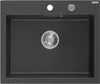 Mexen Elix Granitspüle 1-beckig 600 x 500 mm, schwarz Produktbild-Vorschau 1
