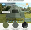 COSTWAY Feldbett mit Zelt, Campingbett mit Vorzelt, Produktbild-Vorschau 4