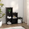 vidaXL Regalsystem mit 6 Würfeln Schwarz PP -  Schuhregale Produktbild-Vorschau 2