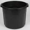 A black plastic bucket with handles, shown from a slightly elevated side angle against a light gray background. Produktbild-Vorschau
