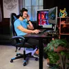 di volio herní židle Ragazo modrá, ergonomická kancelářská Náhled obrázku produktu 3