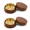 2 Stück Holz Aschenbecher mit Deckel und Produktbild-Vorschau 1