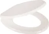 A white toilet seat and lid are shown open against a white background. Produktbild-Vorschau