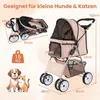 Składany wózek dla psów COSTWAY, buggy dla psów z Podgląd zdjęcia produktu 3