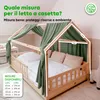 Cielo letto a casetta 67x270 cm eucalipto senza Anteprima dell’immagine prodotto 4