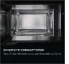 AEG 60cm Einbau-Mikrowelle / Touch-Bedienung / Display mit Uhr NMB6S171SB Innenansicht Voir les images du produit
