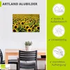 ARTland Wandbild Alu für Innen & Outdoor Sonnenblumenfeld Produktbild-Vorschau 3