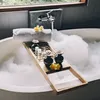 Ausziehbare Badewannenablage mit Halterung aus Bambus, Produktbild-Vorschau 17