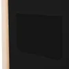 A close-up view of a black fabric pocket on a black surface, with a light wood edge on the left. Náhled obrázku produktu