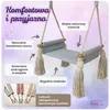 Create for you® - Drewniana Huśtawka dla Dzieci z Liną Podgląd zdjęcia produktu 3