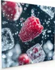 Küchenrückwand Spritzschutz Glas mit Motiv Himbeeren im Produktbild-Vorschau 1