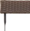 vidaXL Chaises de bistrot 2 pcs. Pliable Marron Poly rotin Voir les images du produit 9
