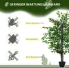 Outsunny Sztuczne drzewo Banyan Dekoracja z litego drewna Podgląd zdjęcia produktu 6