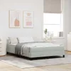Boxspringbett mit Matratze Hellgrau 160 x 220 cm Stoff Produktbild-Vorschau 2