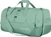 A light green duffel bag with the brand name 'travelite' printed on it. Produktbild-Vorschau