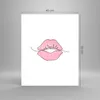Poster - Poster ohne Rahmen - Mund Bild Modern - 40x50 cm - Produktbild-Vorschau 4