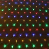 A close-up, overhead view of a net of colorful LED lights. Produktbild-Vorschau