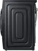 Side view of a black washing machine. Produktbild-Vorschau