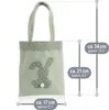 com-four® 6x Geschenktasche für Ostern - Stoff- Beutel mit Produktbild-Vorschau 6