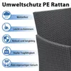 LZQ Balkon Möbel Set Rattan Lounge Set Anthrazit Polyrattan Produktbild-Vorschau 4