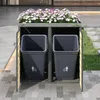 Mülltonnenbox für 2 Tonnen bis 240L, Mülltonnenverkleidung Produktbild-Vorschau 9