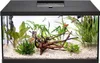A black aquarium with fish and plants inside. Náhľad obrázku produktu
